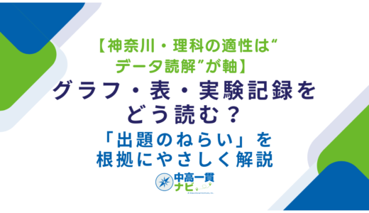 【神奈川・理科の適性は“データ読解”が軸】グラフ・表・実験記録をどう読む？「出題のねらい」を根拠にやさしく解説
