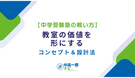 【中学受験塾の戦い方】教室の価値を形にするコンセプト＆設計法
